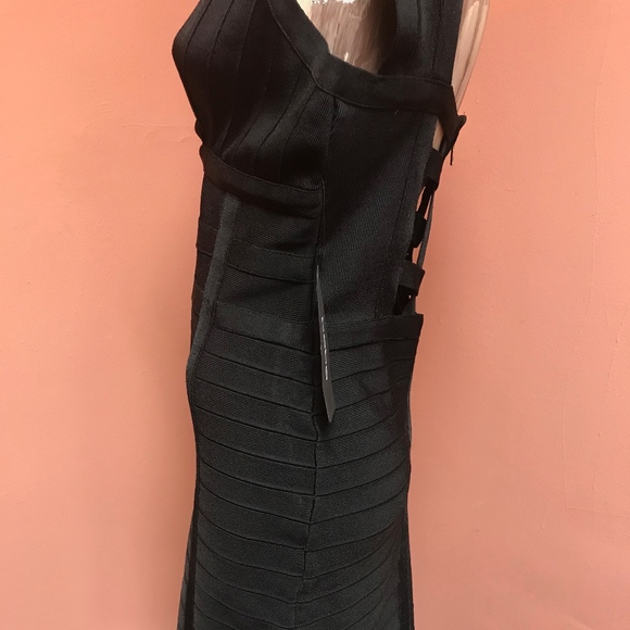 Cutout Open Back Bandage Cap Sleeve Dress - Picture 5 of 8